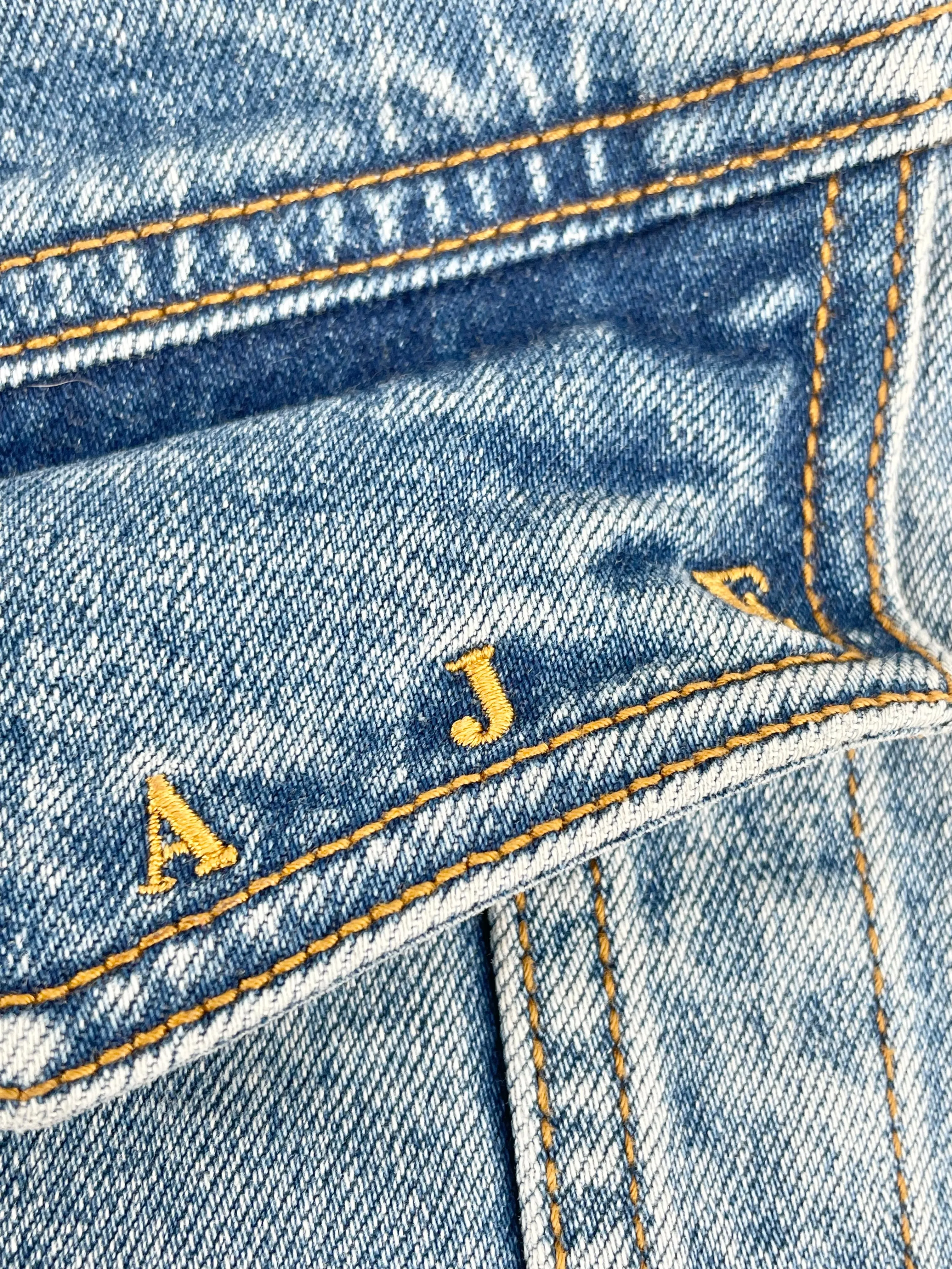 Aje Arlow Blue Denim Mini Skirt - AU12