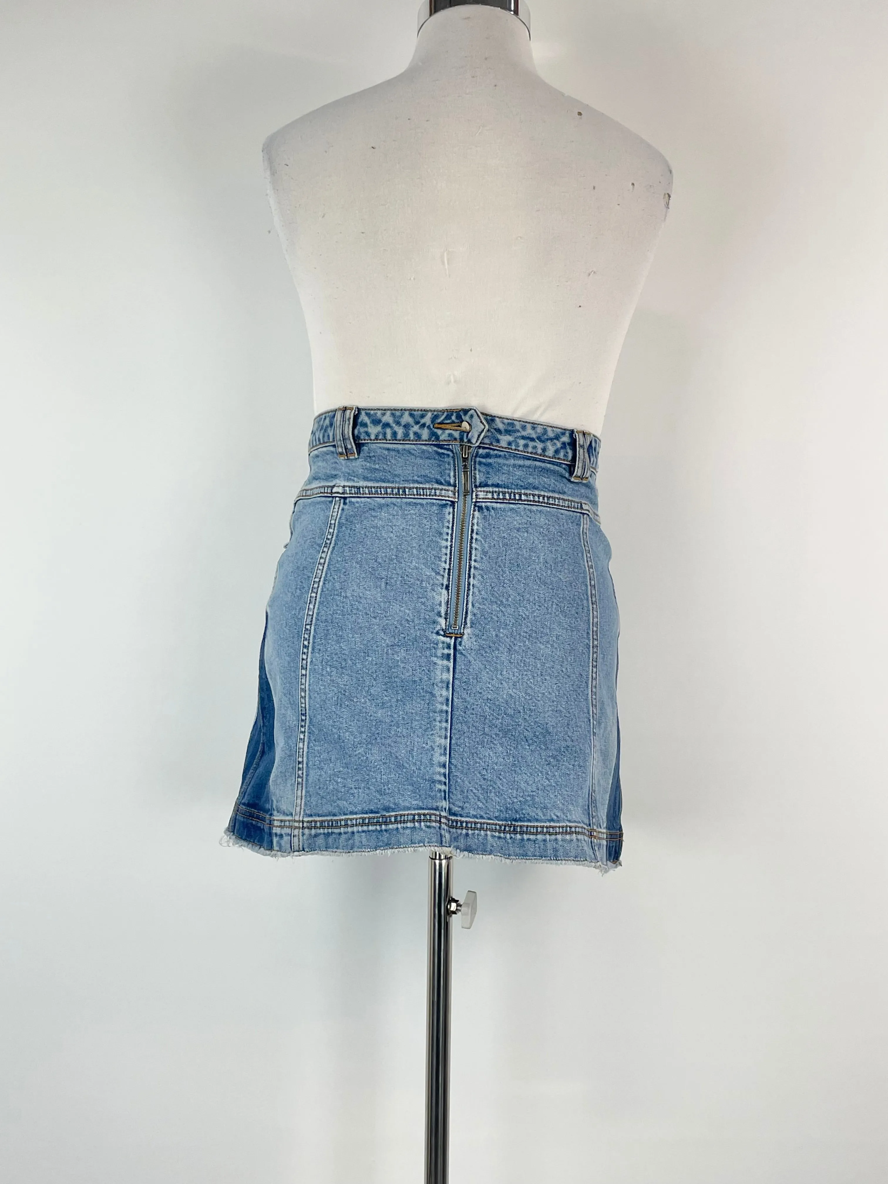 Aje Arlow Blue Denim Mini Skirt - AU12