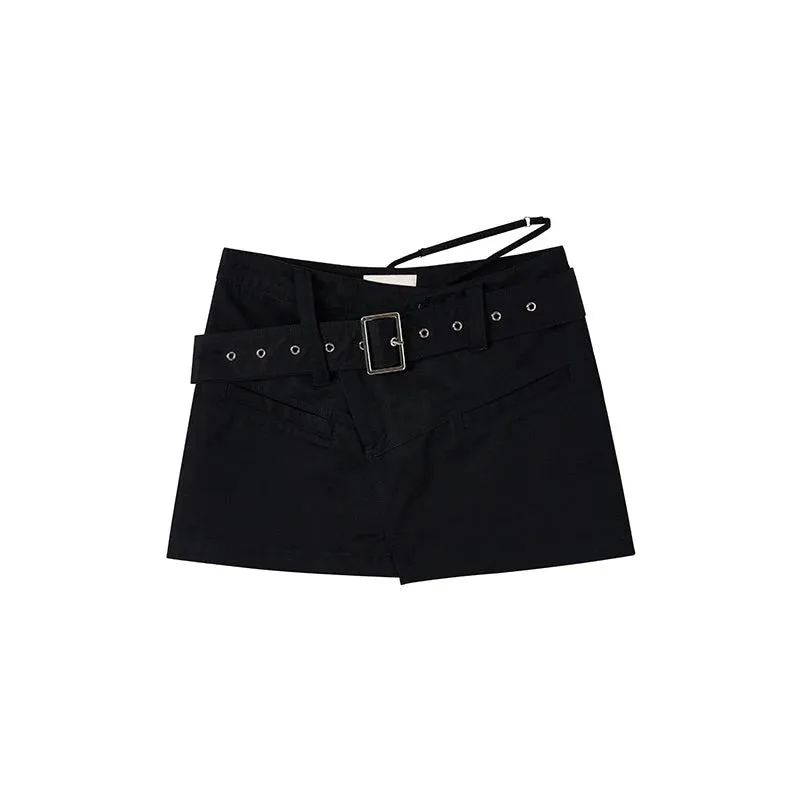 babes belt A-line skirt