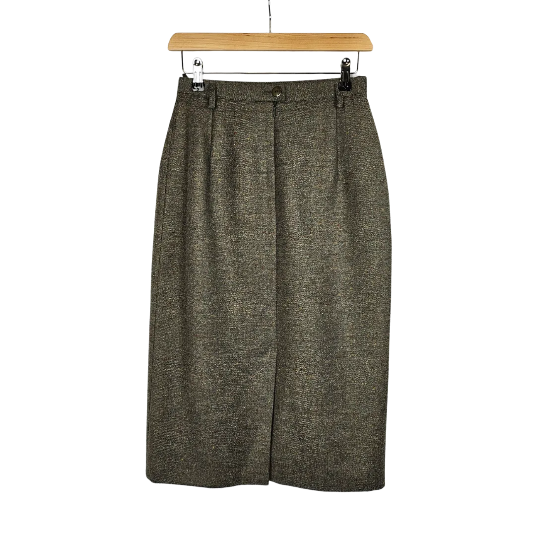 Bardehle Wool Tweed Longline Pencil Skirt