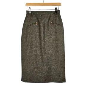 Bardehle Wool Tweed Longline Pencil Skirt