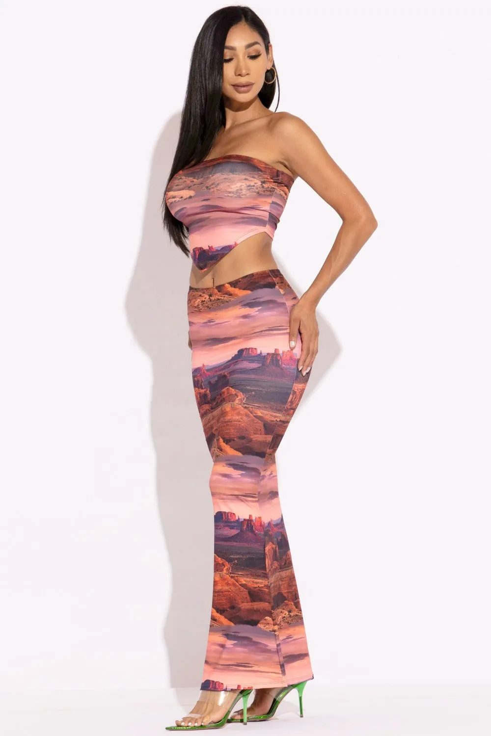 Cassie Tube Top And Maxi Skirt Set