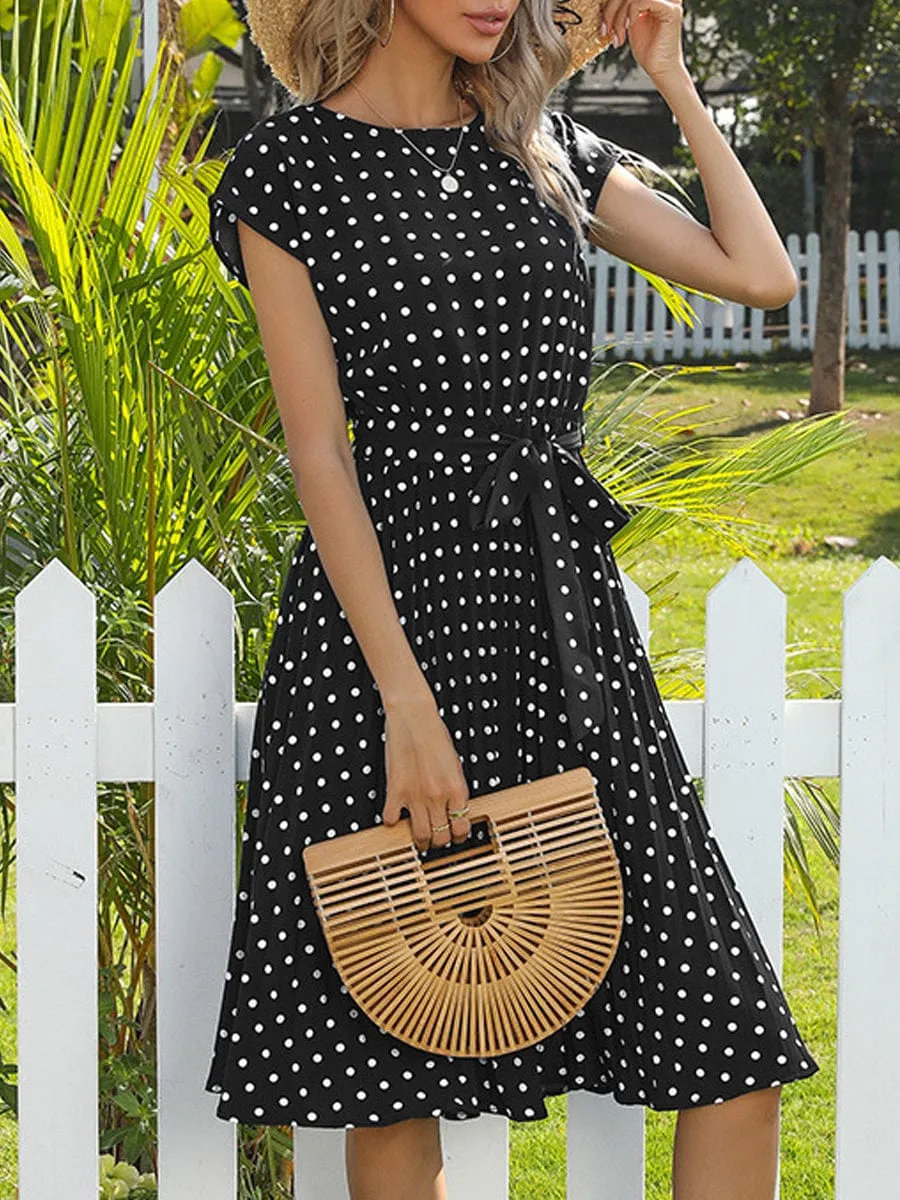 Casual Polka Dot Dress