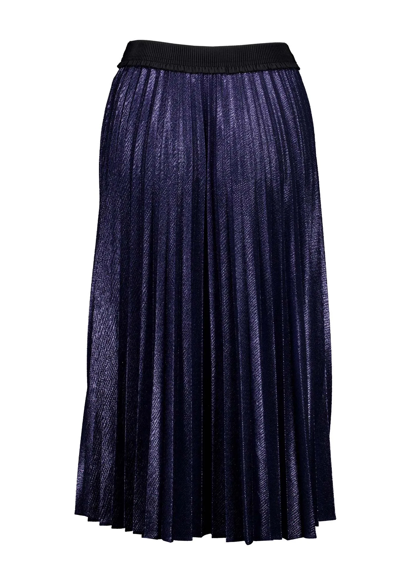 Champagne Pleat Skirt Navy