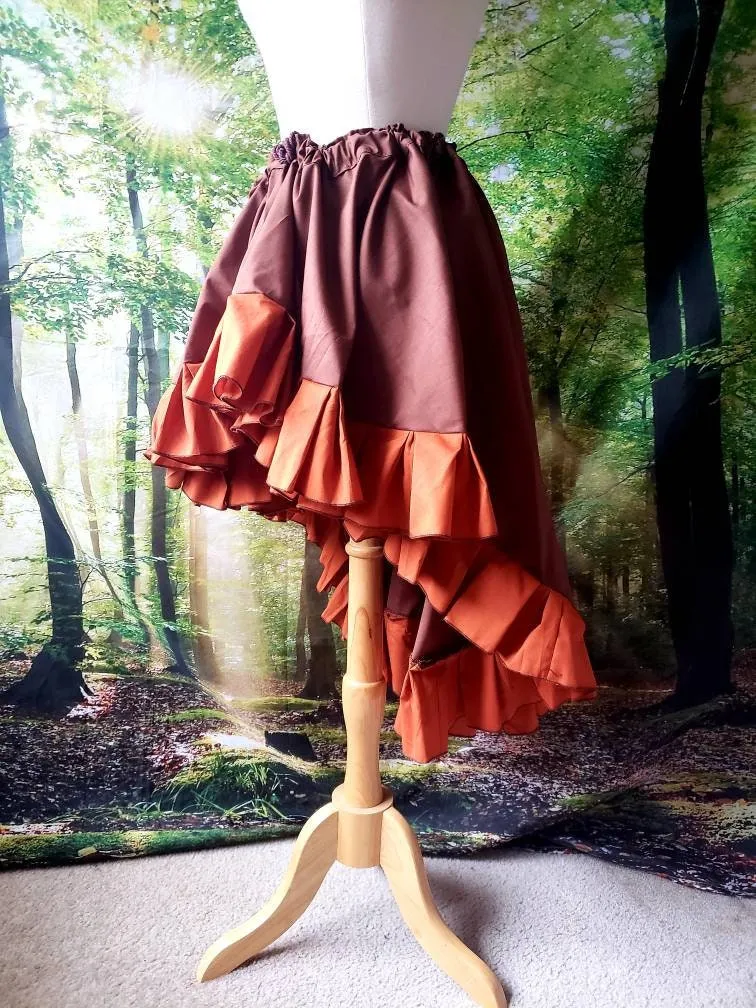 Custom High/Low Ruffle Skirt