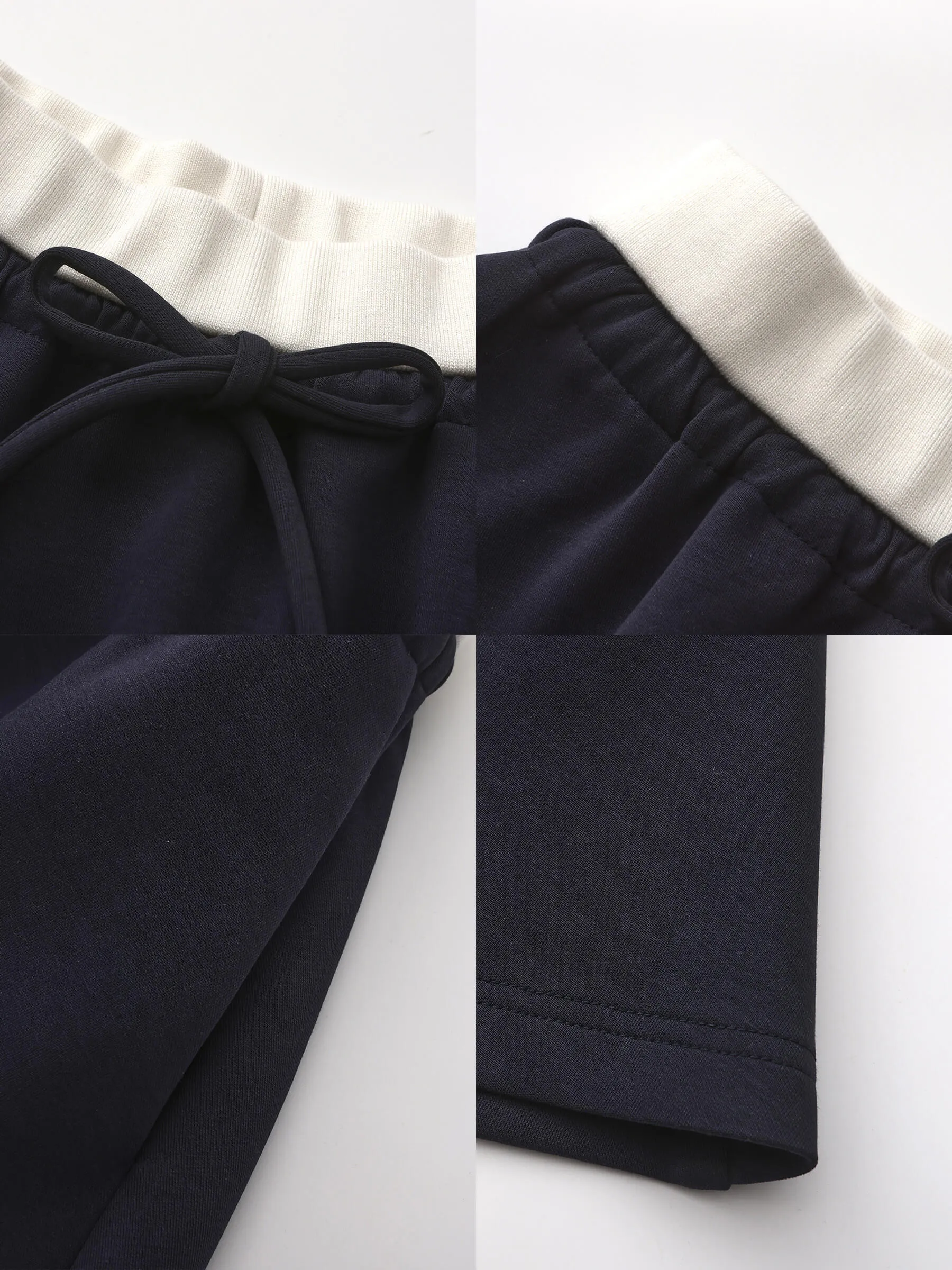 Drawstring Waist A-line Sweat Skirt