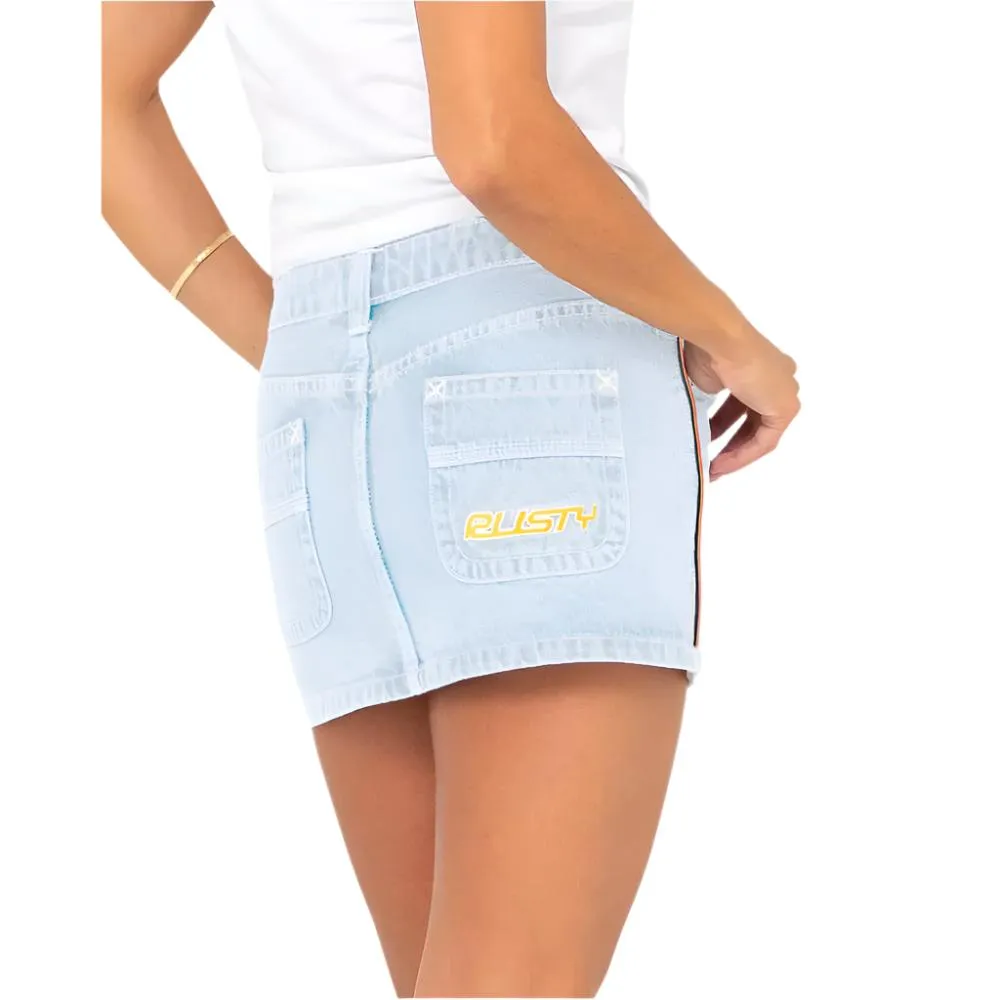 Flip Mommy Low Rise Mini Denim Skirt - Womens