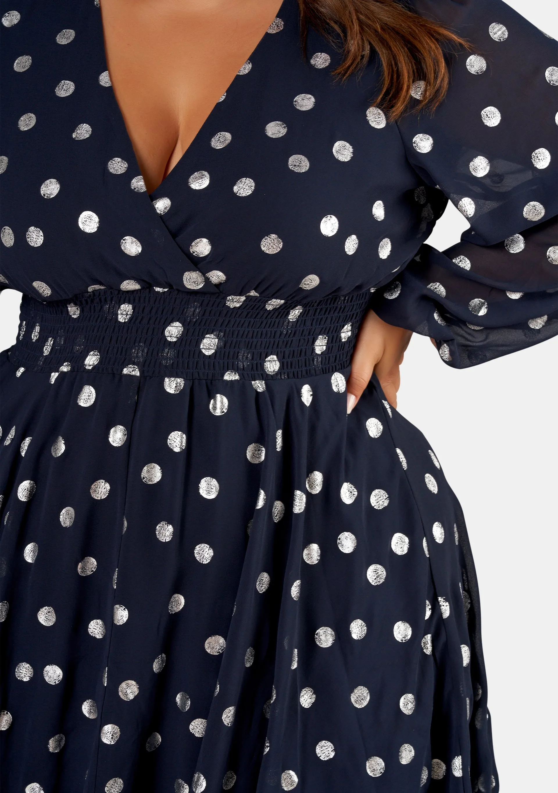 G Spot Print Midi Dress