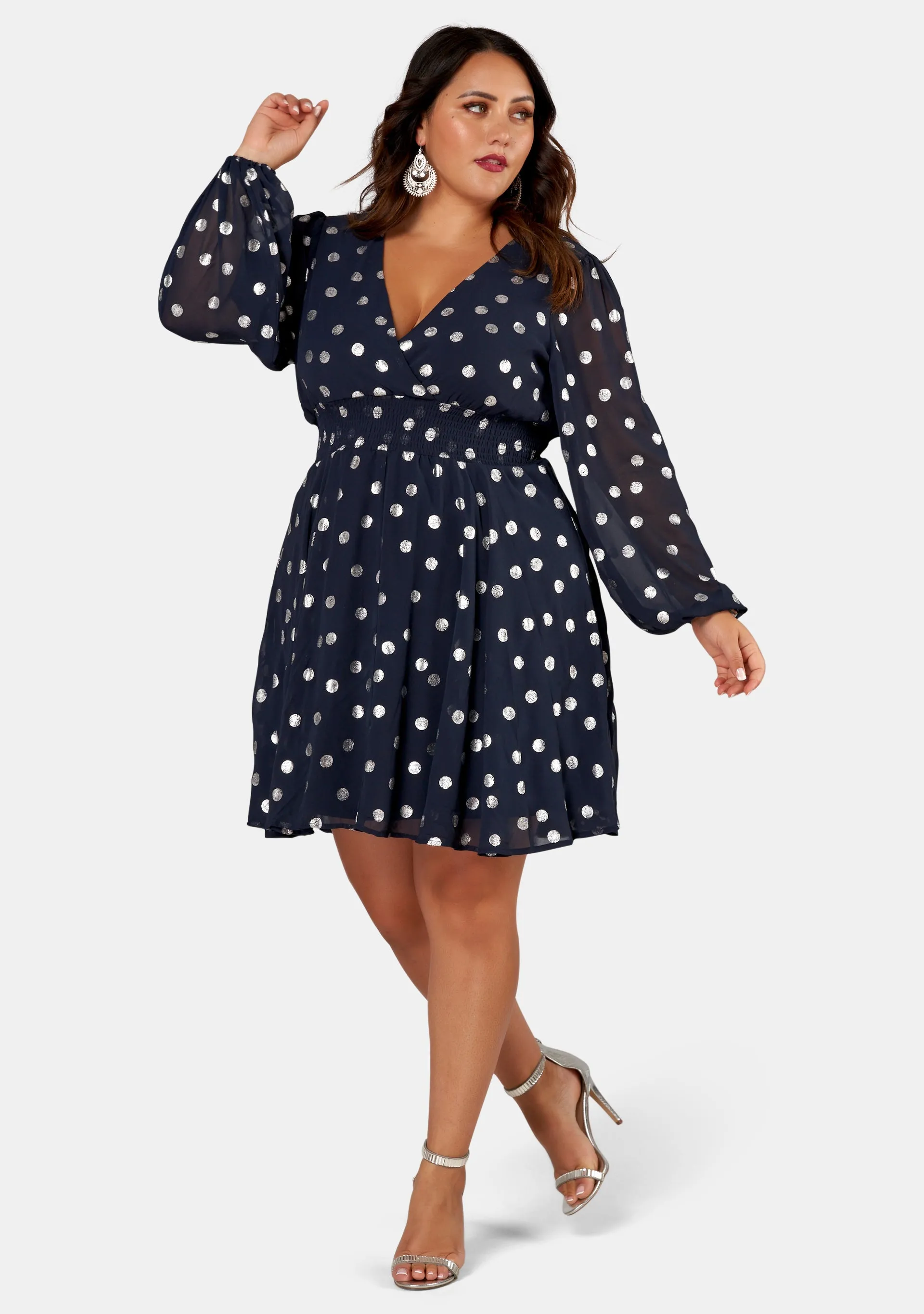 G Spot Print Midi Dress