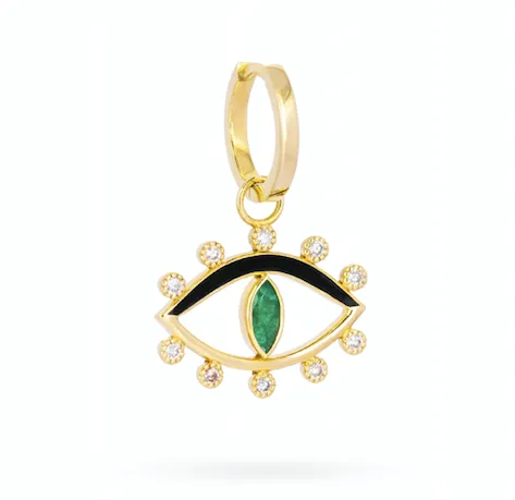 Gleamora Eye Emerald Earring (Single)