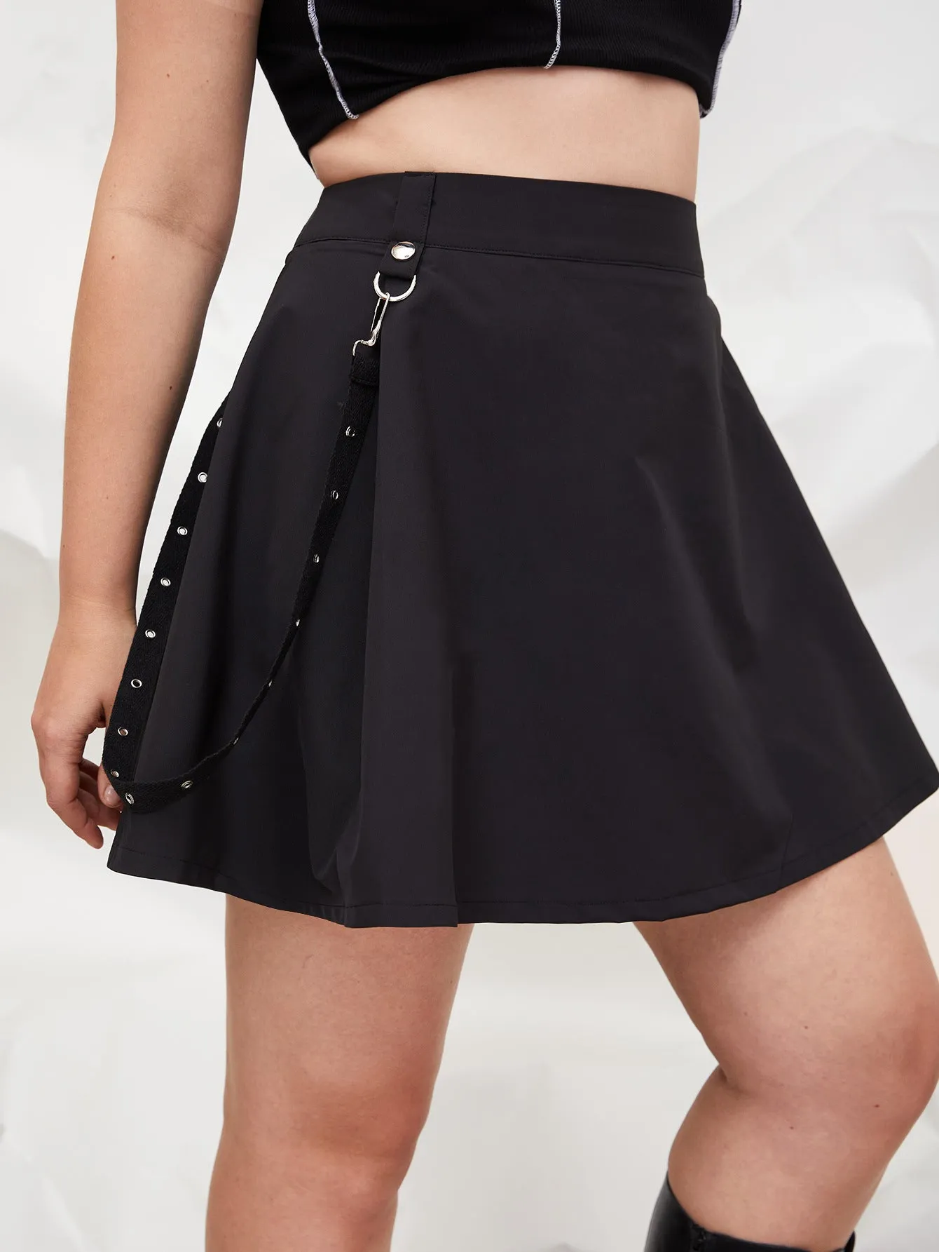 Gothic Pleated Short Skirt