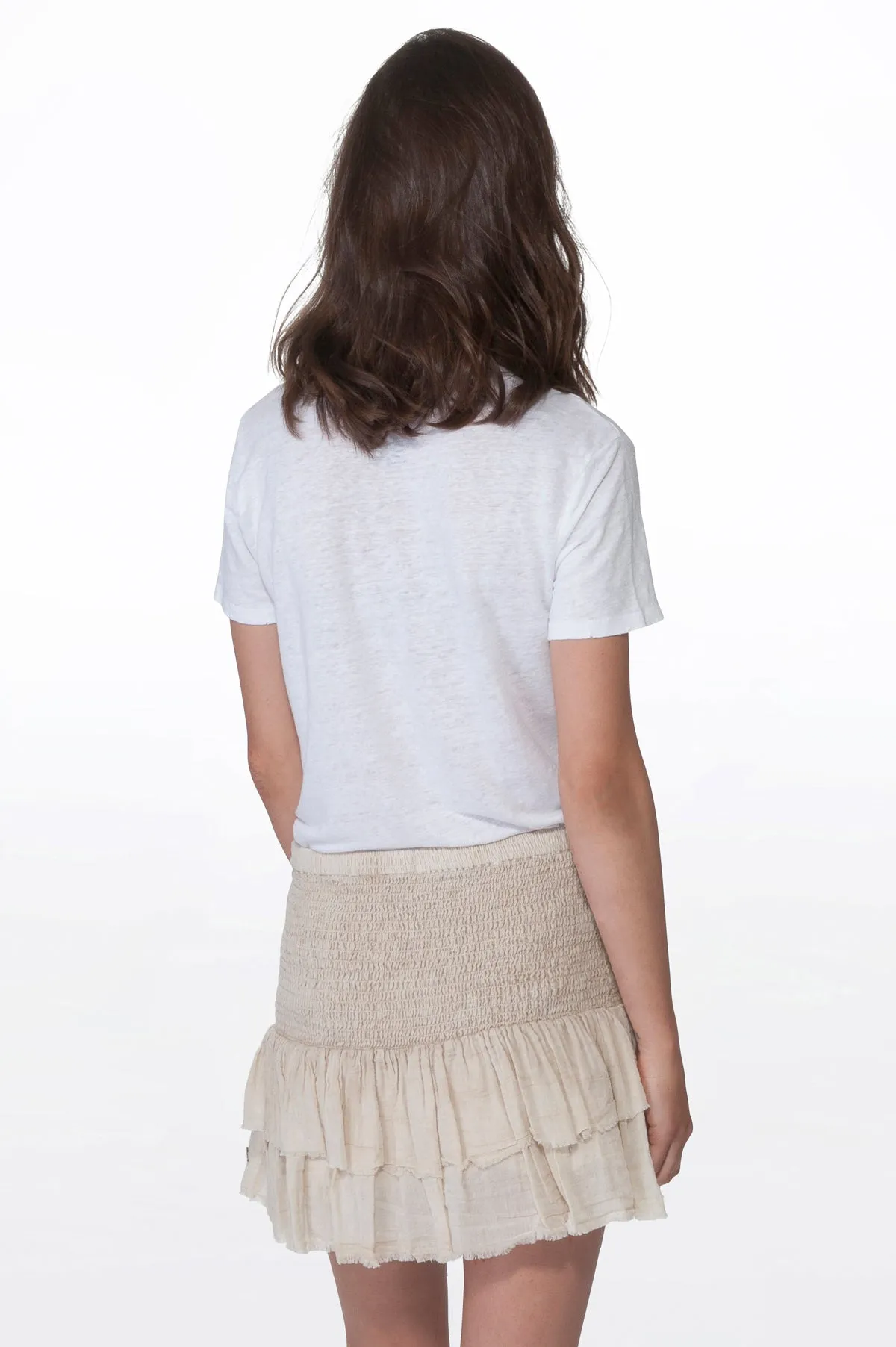 Hummus Gauze layered skirt