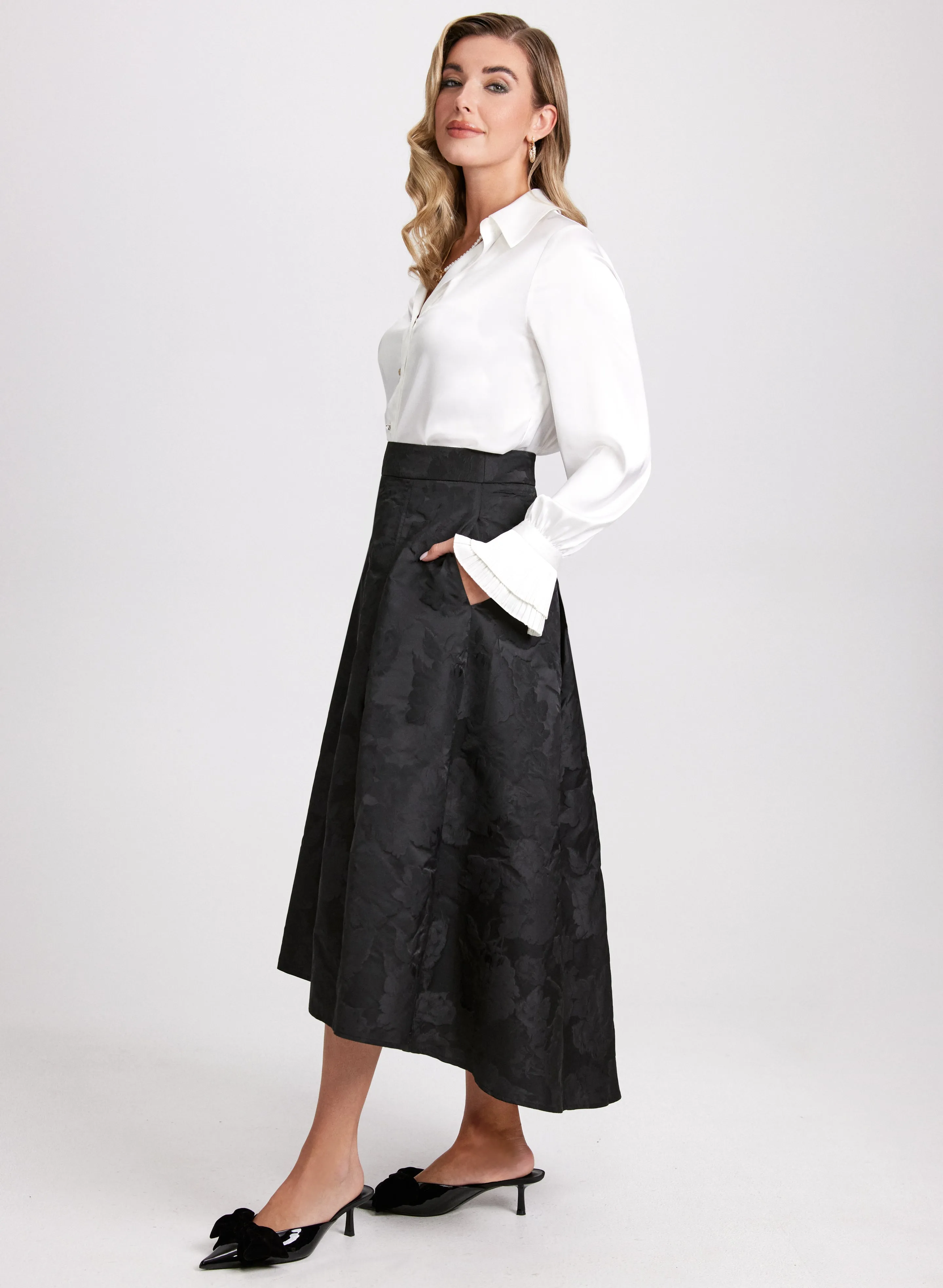 Jacquard Midi Skirt