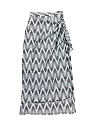 Ladies Chevron Maxi Sarong Wrap Swim Skirt