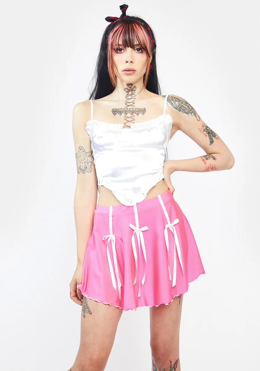 Lady Bow Down To Me Skater Skirt