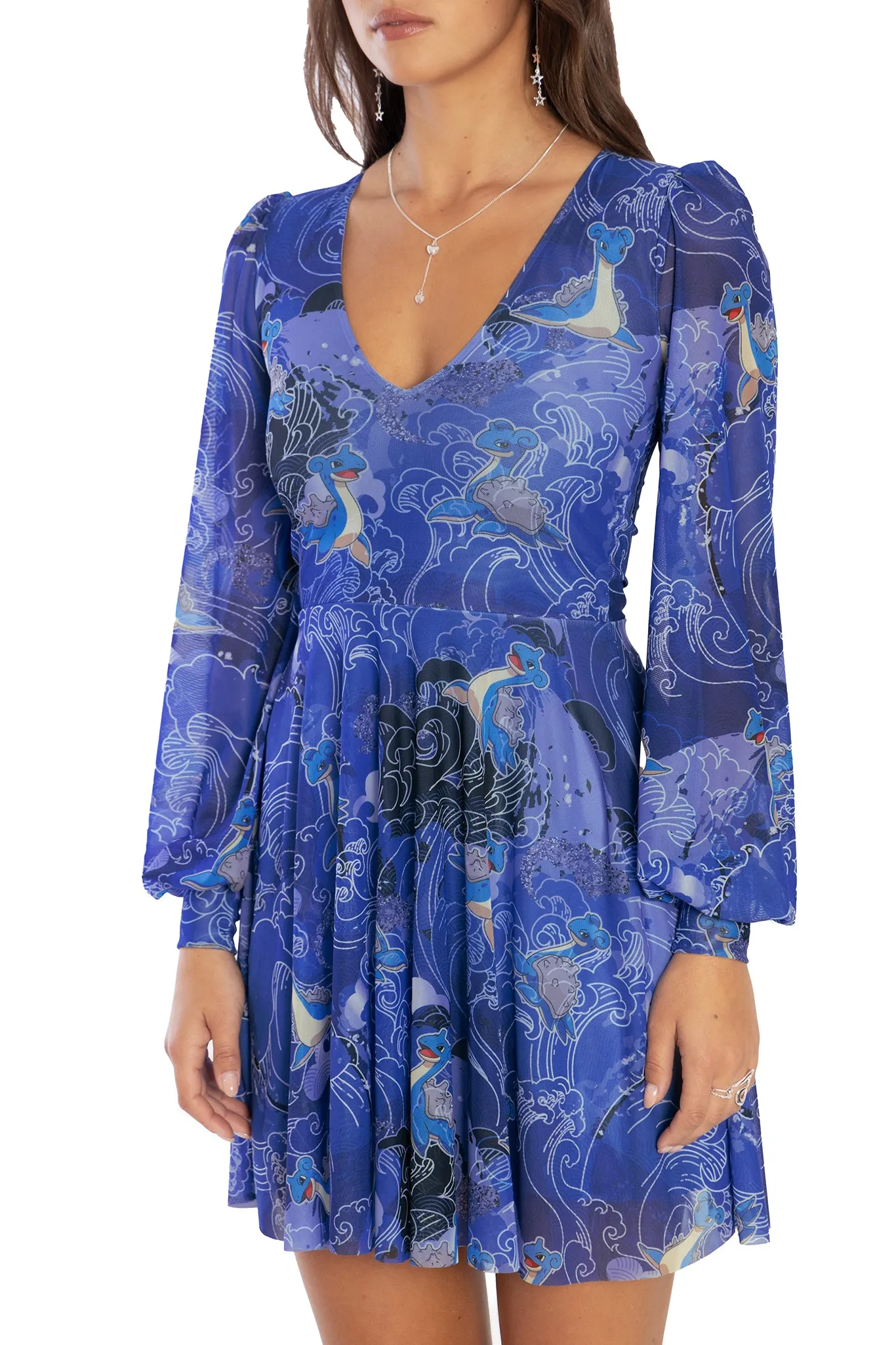 Lapras Waves Sheer Romance Dress