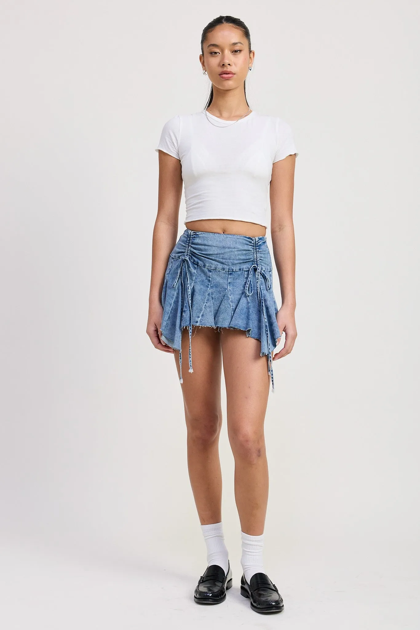 Leandra Denim Mini Skirt