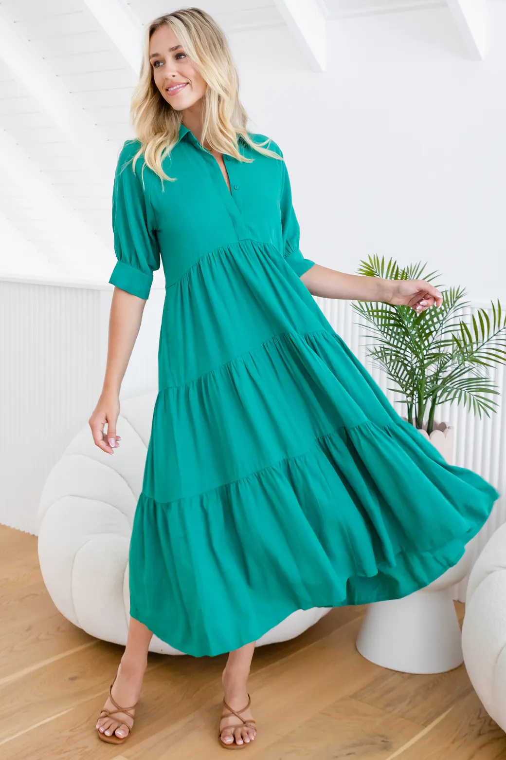 Loren Maxi Dress Green