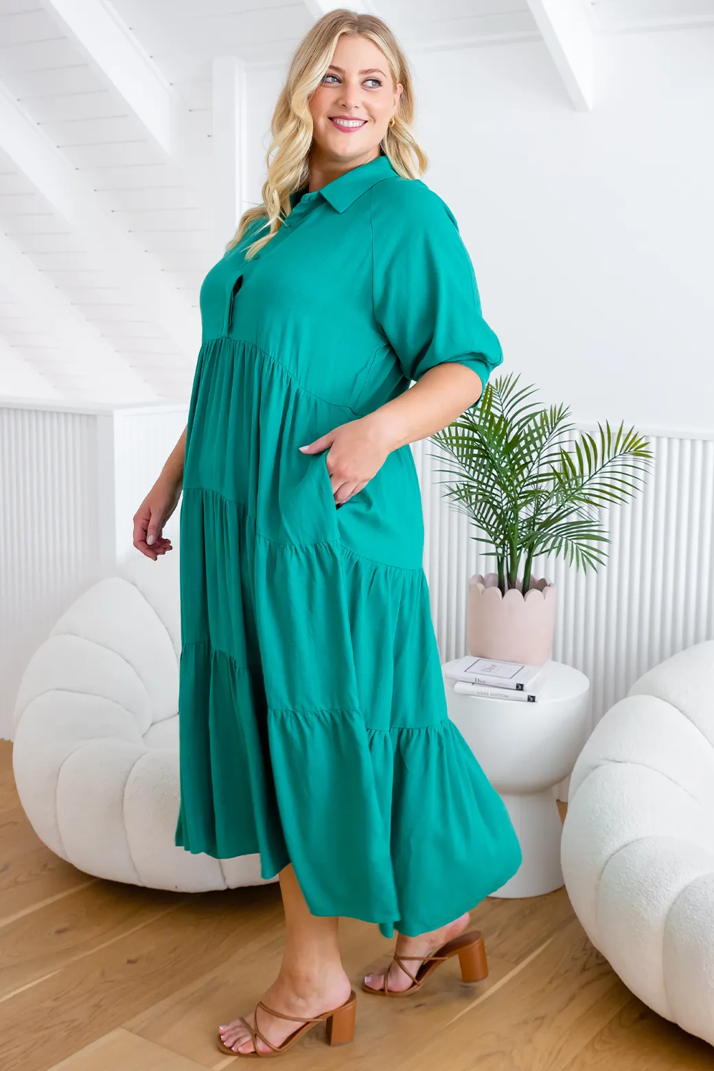 Loren Maxi Dress Green