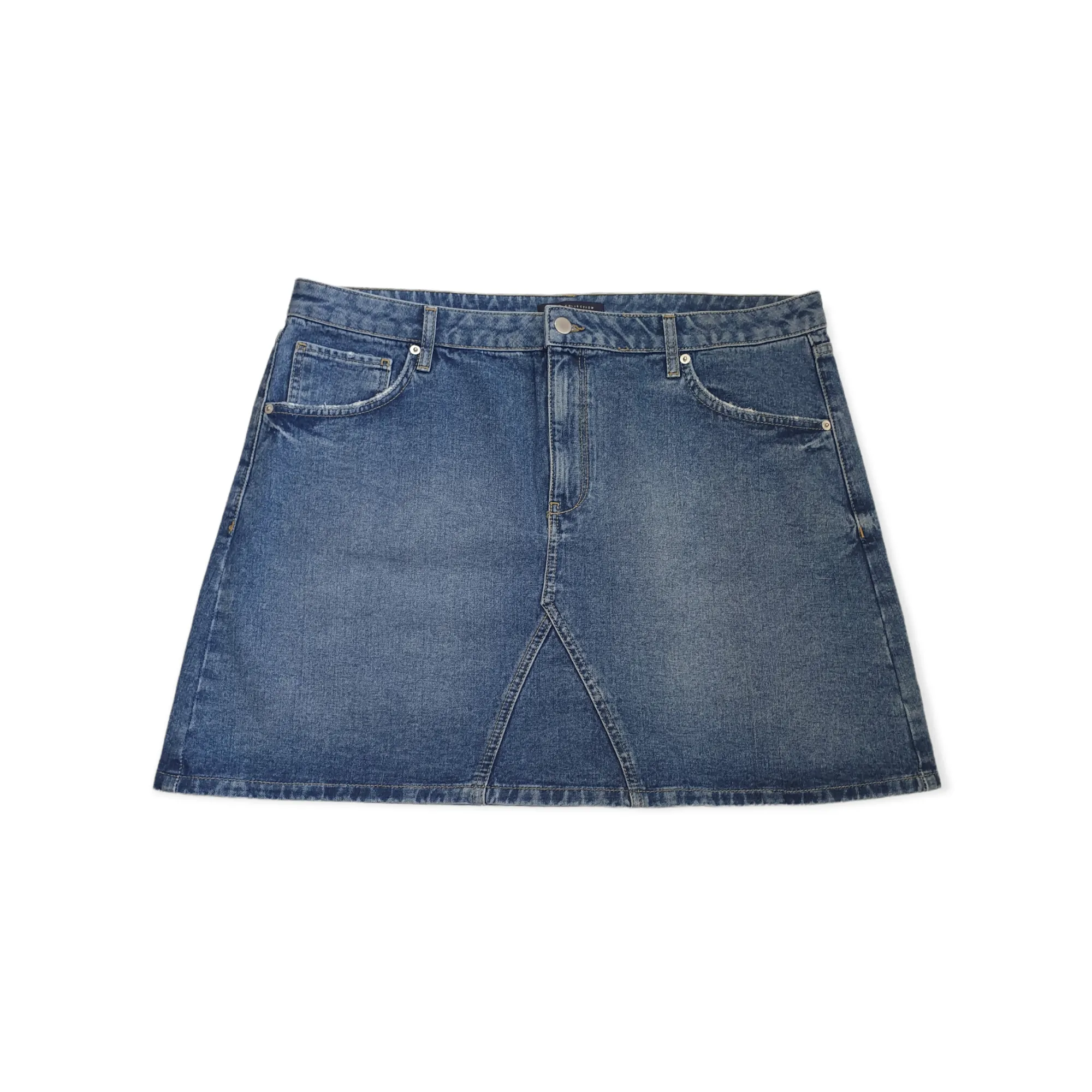 M&S Collection Light Denim Mini Skirt UK18 W38