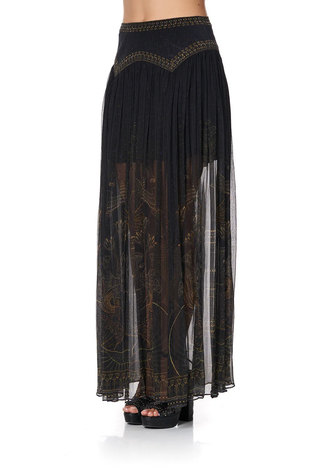 MAXI SKIRT WITH SHAPED YOKE COBRA KING