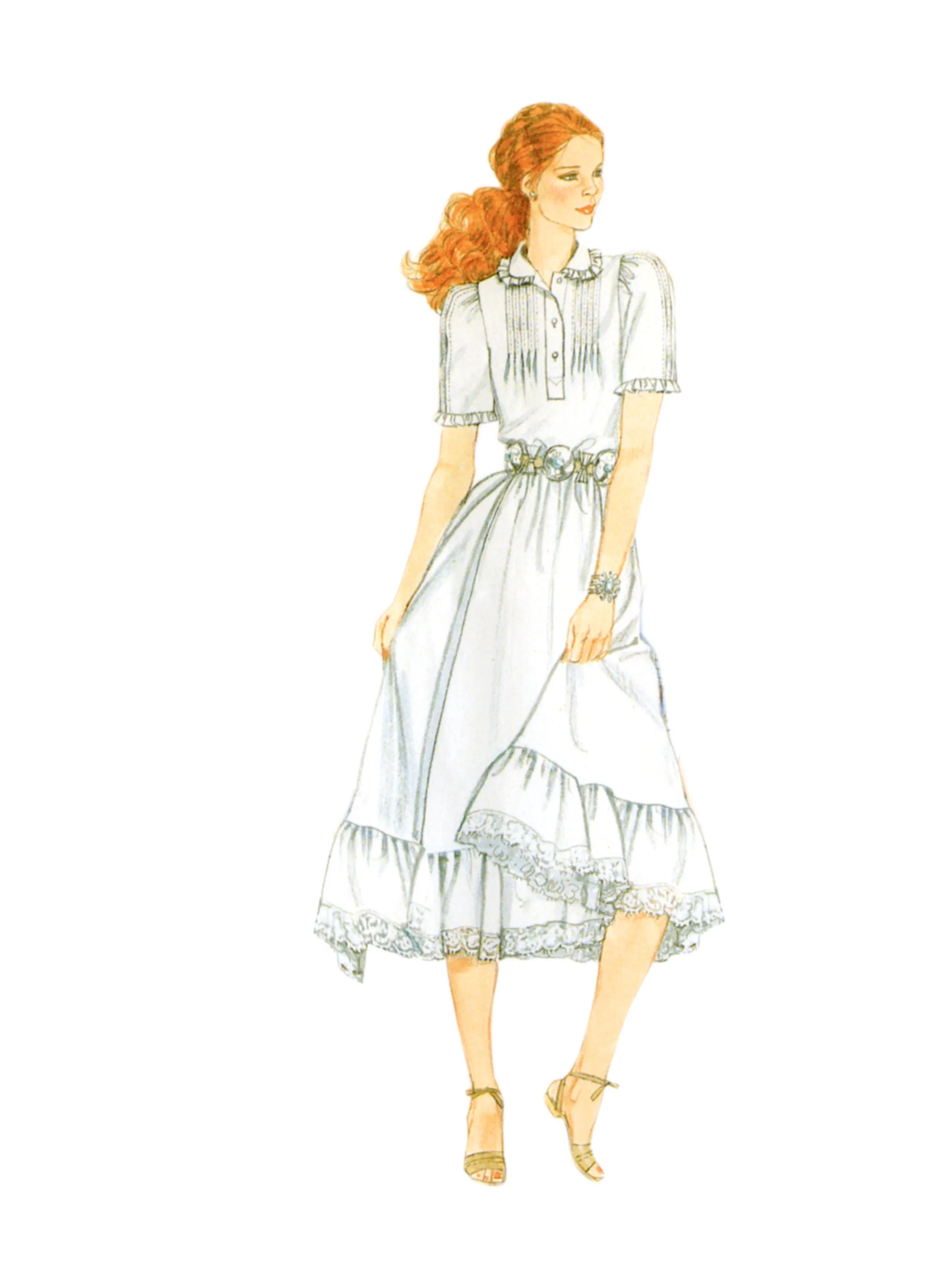 McCall's Sewing Pattern 8463 Blouse, Vest, Skirt and Petticoat by Laura Ashley