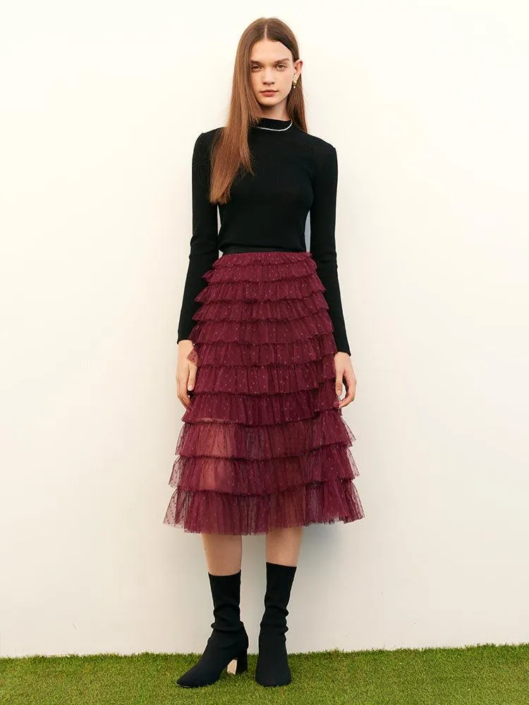 Mesh Layered Skirt