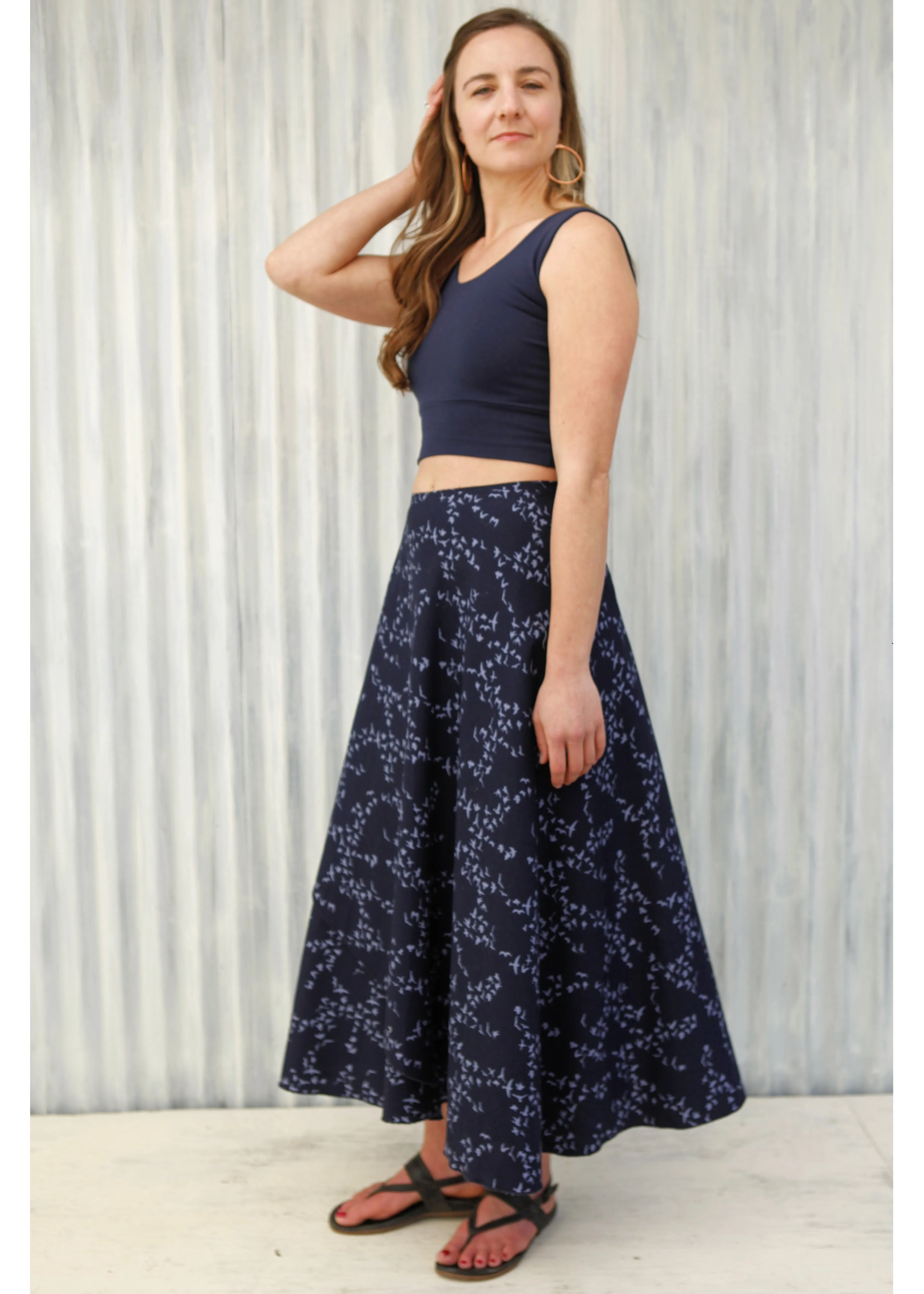 Midnight Sparrow Wrap Skirt