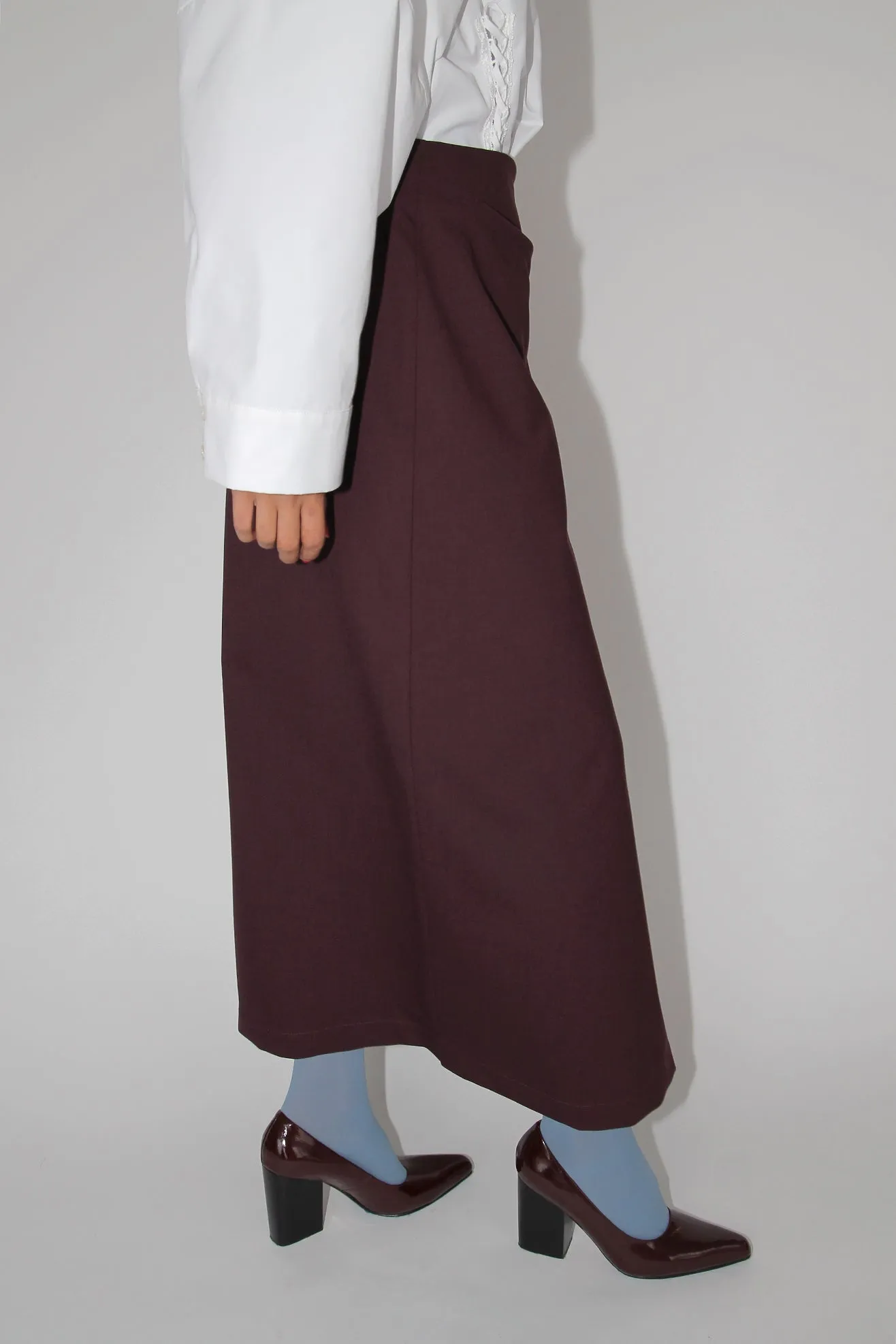 MR. LARKIN, Ann Wrap Skirt, Bordeaux