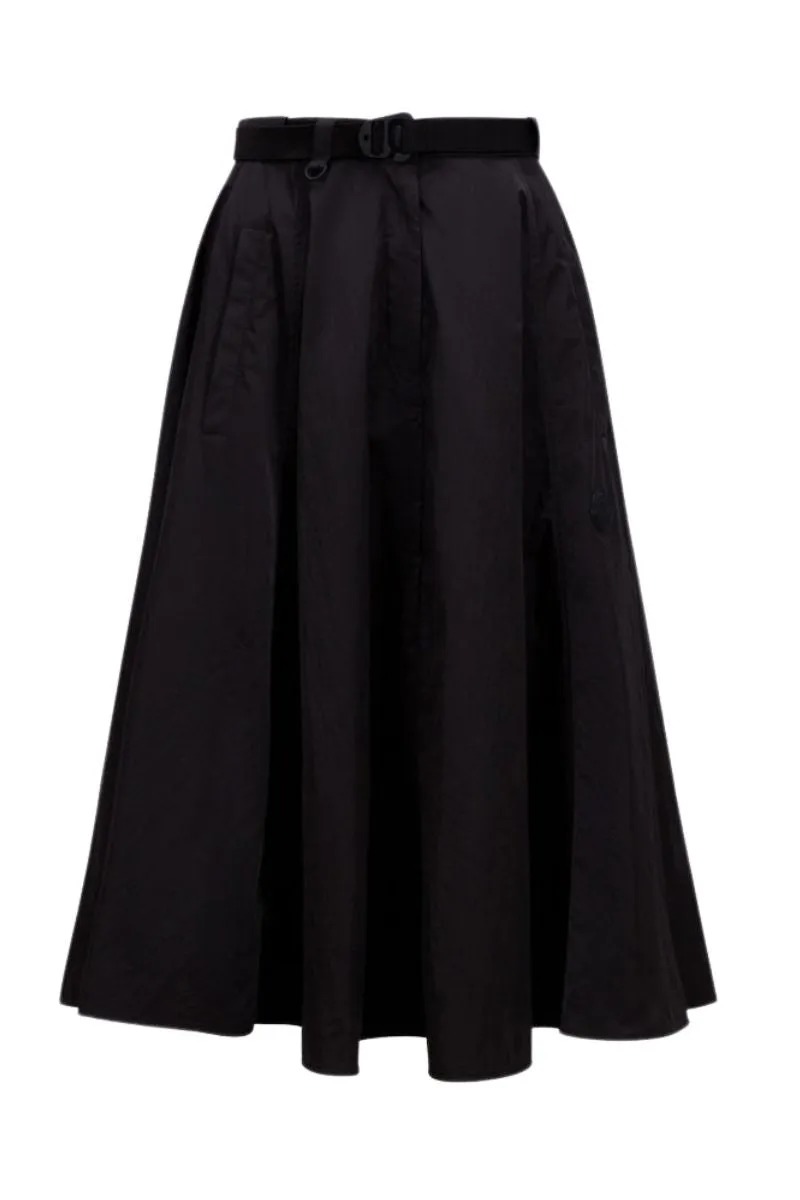 Nylon Midi Skirt