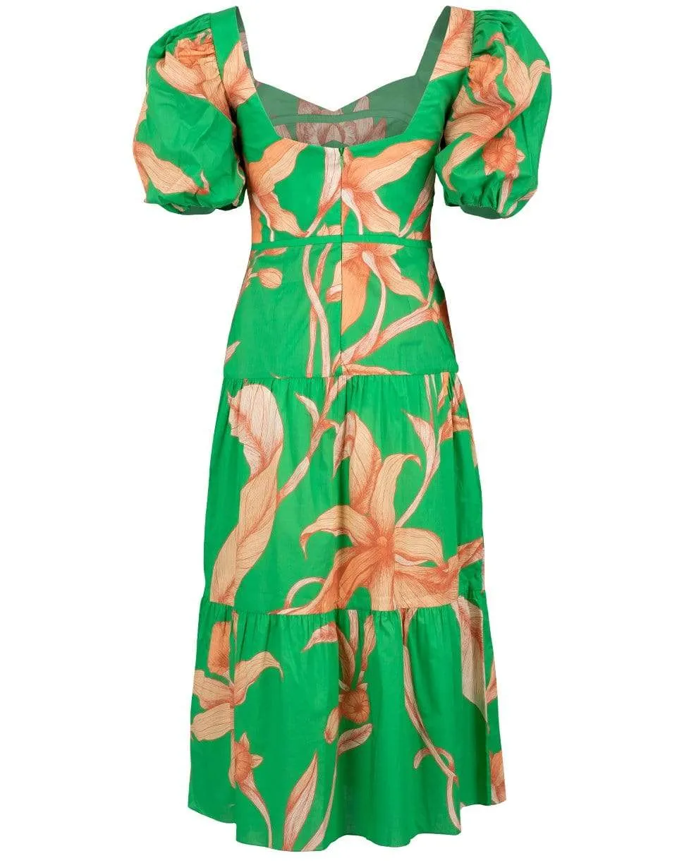 Orchid Dance Midi Dress