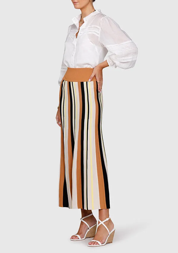 Radiant Stripe Midi Skirt ~ MOS the label