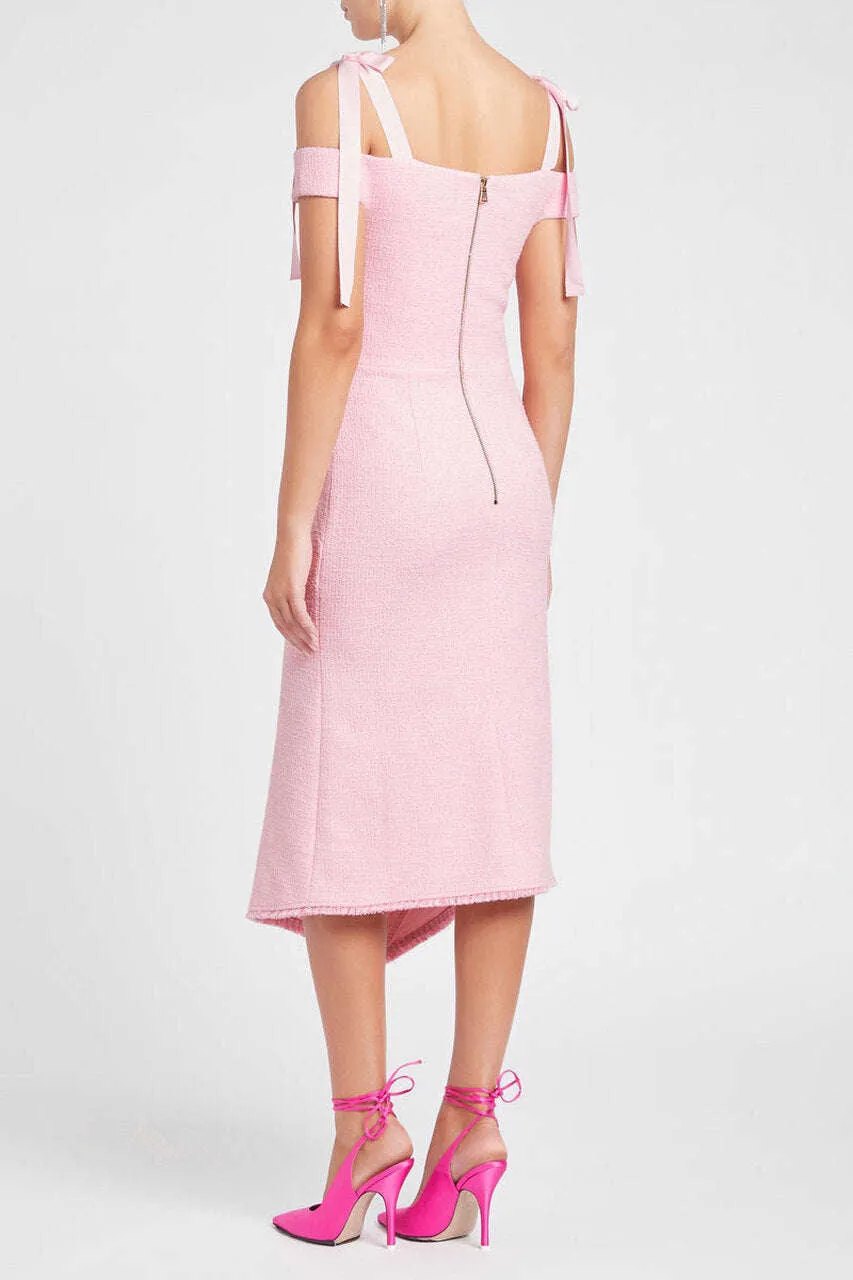 REBECCA VALLANCE Garance Midi Dress (Pink) - RRP $629