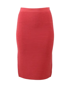 Ribbed Pencil Skirt