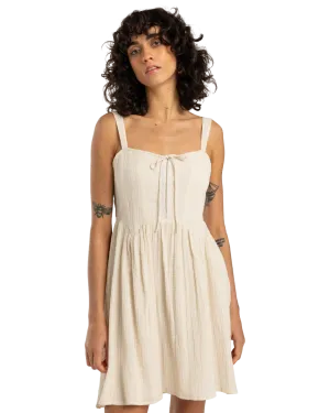 Romantic Vibes Skater Dress in Whitecap