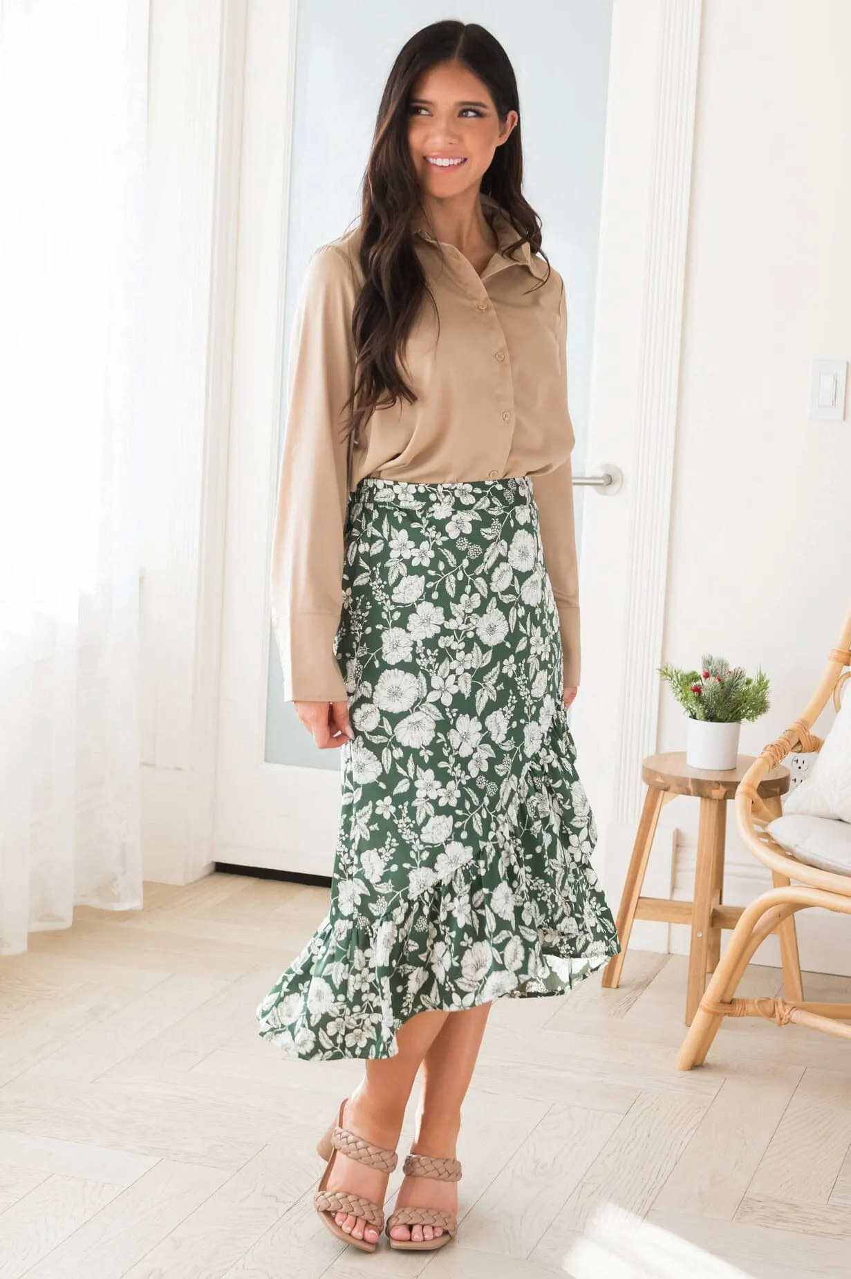 Ruffles Ahead High-Low Skirt