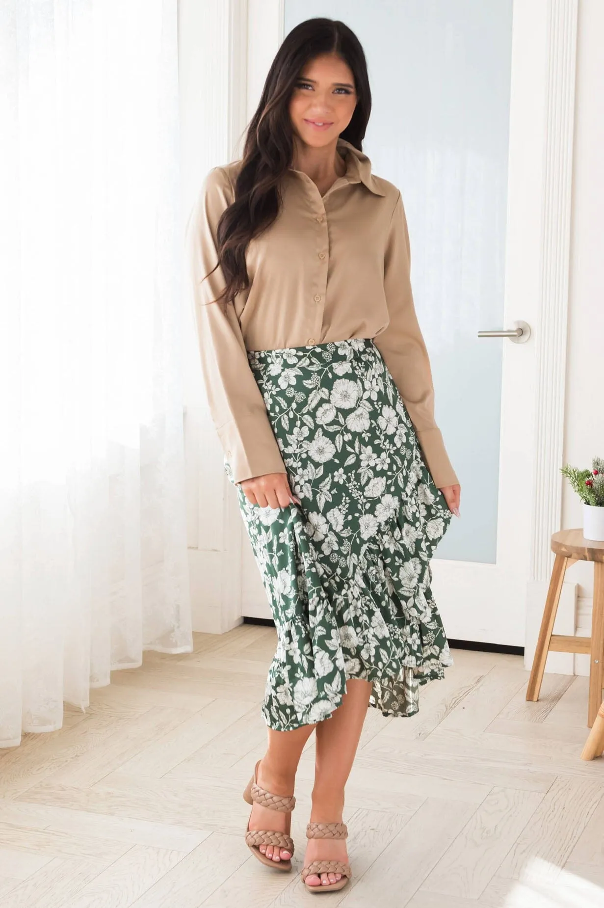 Ruffles Ahead High-Low Skirt