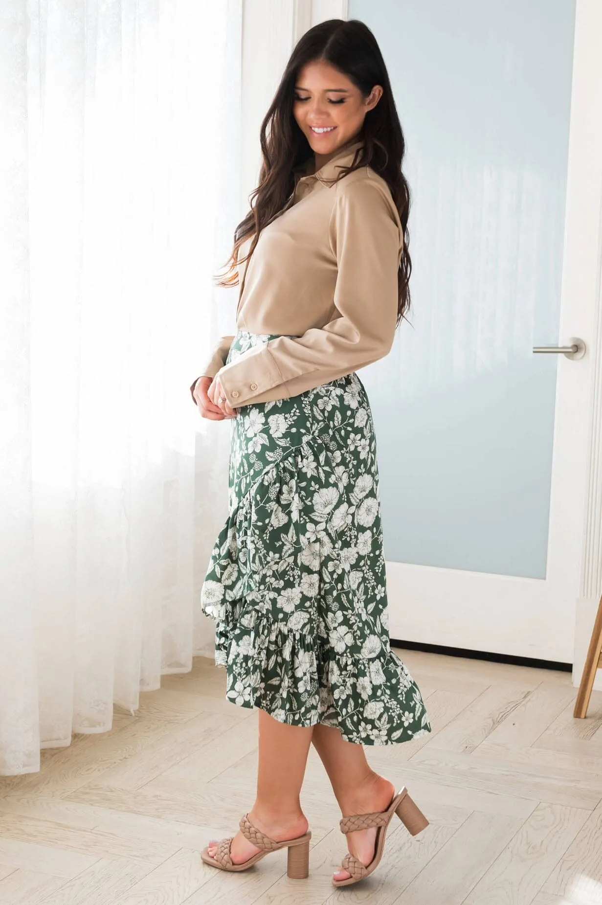 Ruffles Ahead High-Low Skirt