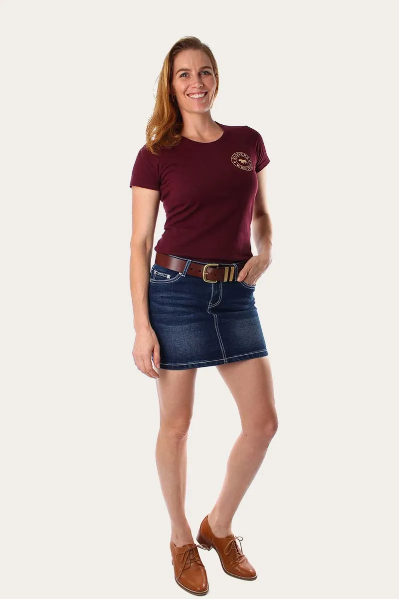 Sienna Womens Denim Mini Skirt