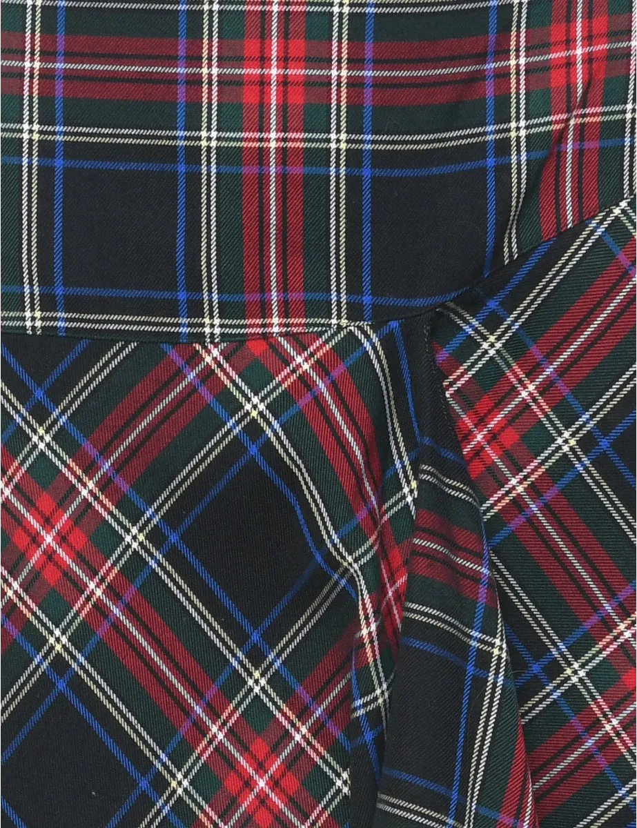 Tartan Flared Skirt - M