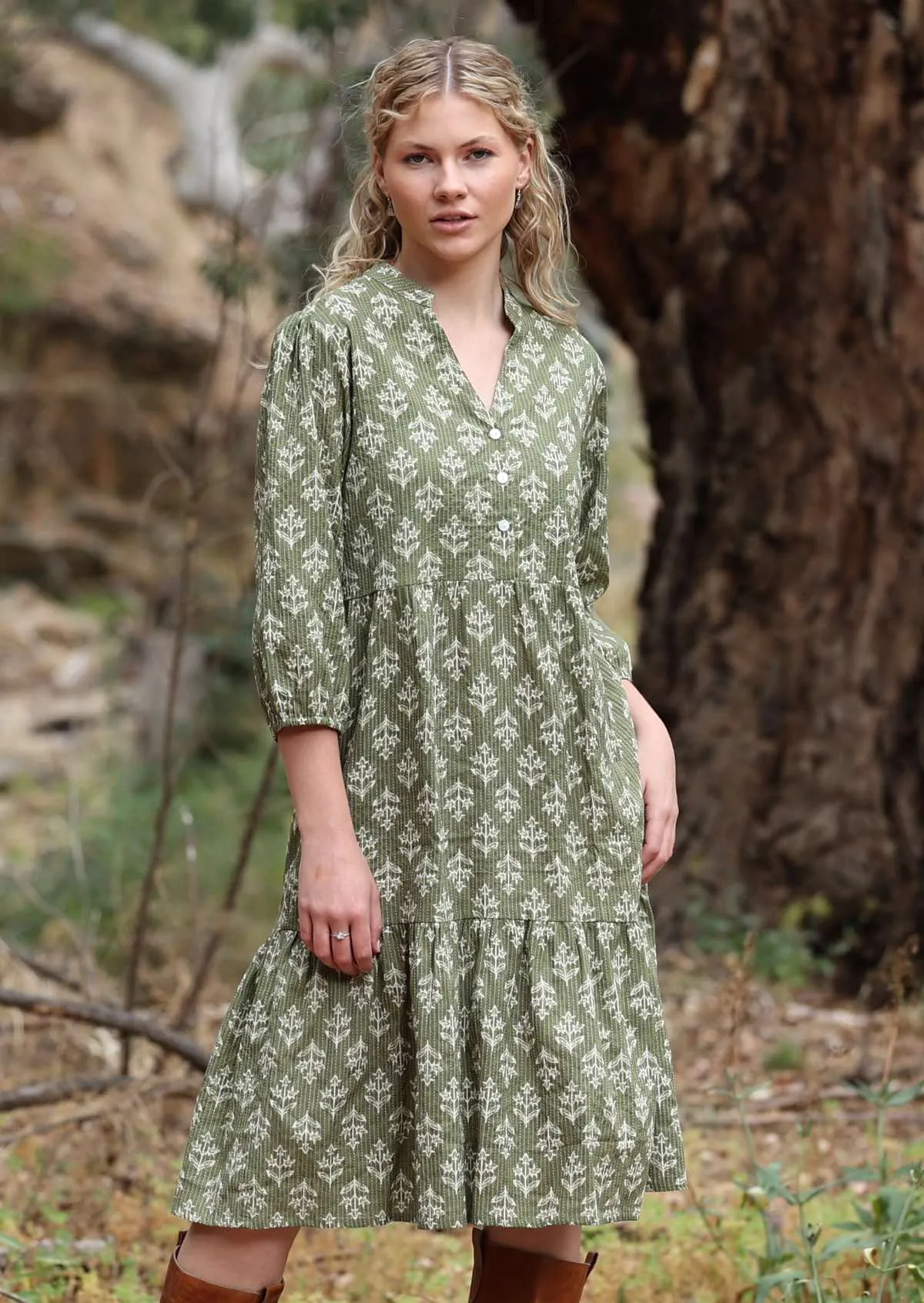 Tiered Midi Dress Malli