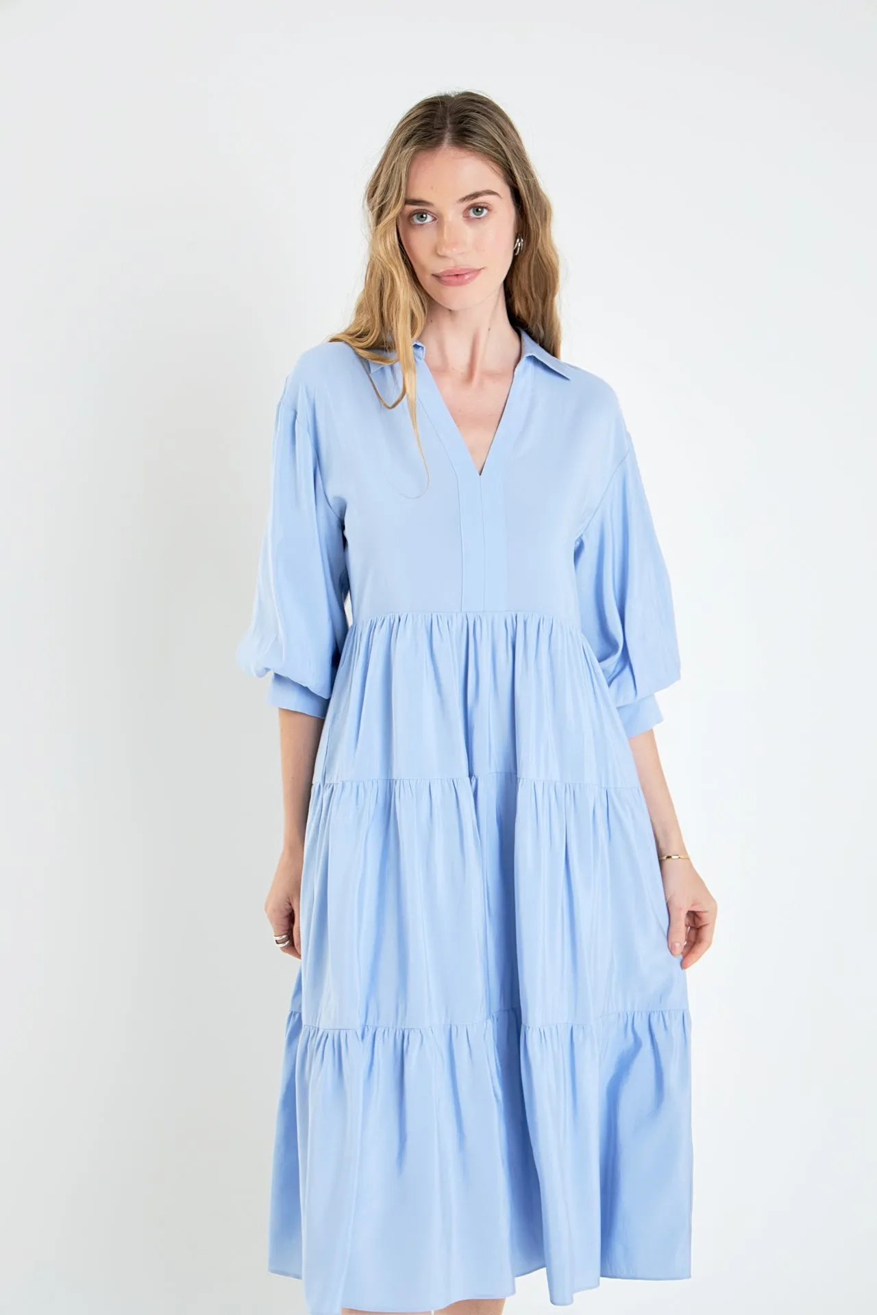 Tiered Midi Dress