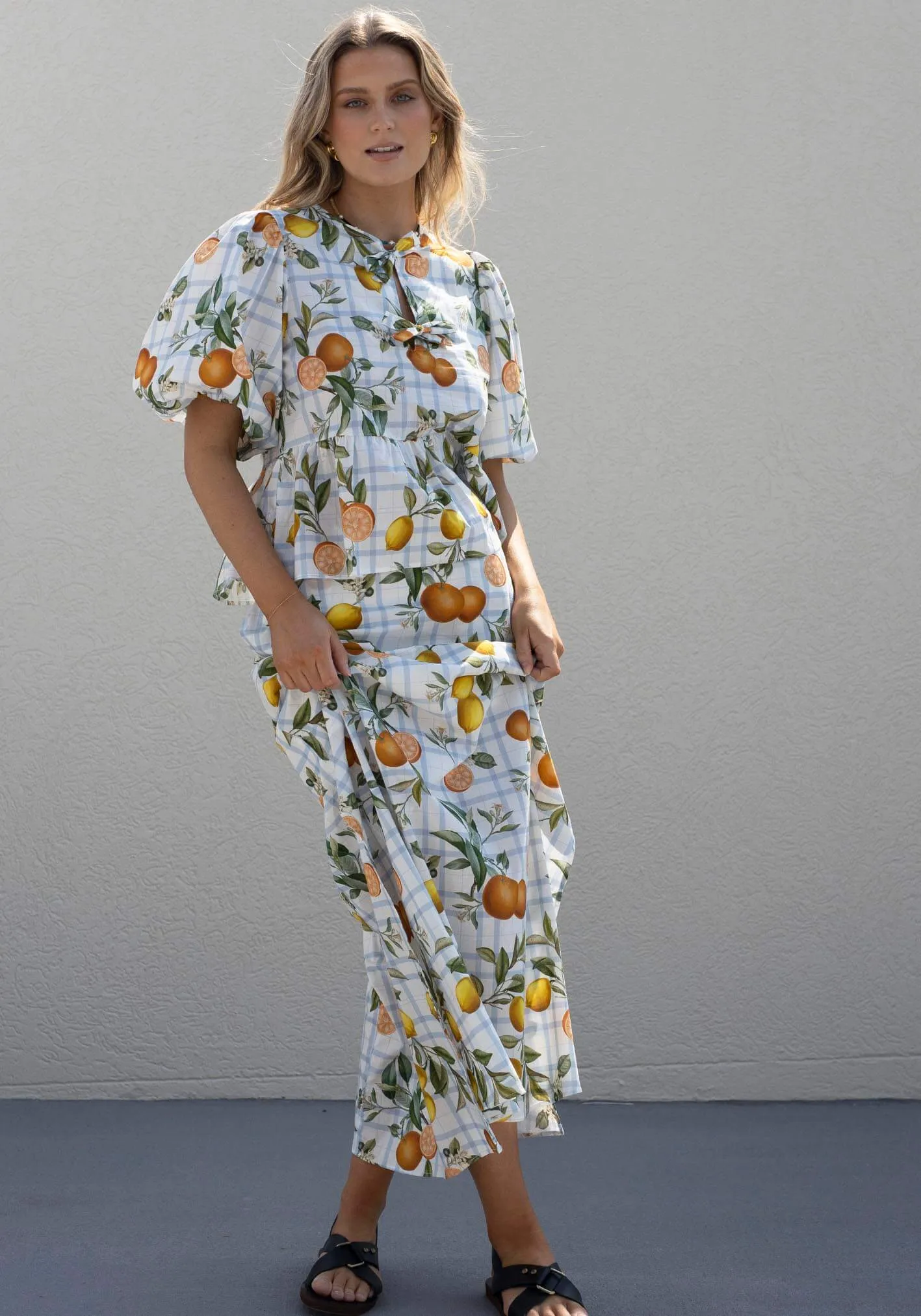 Tropical Picnic Maxi Skirt