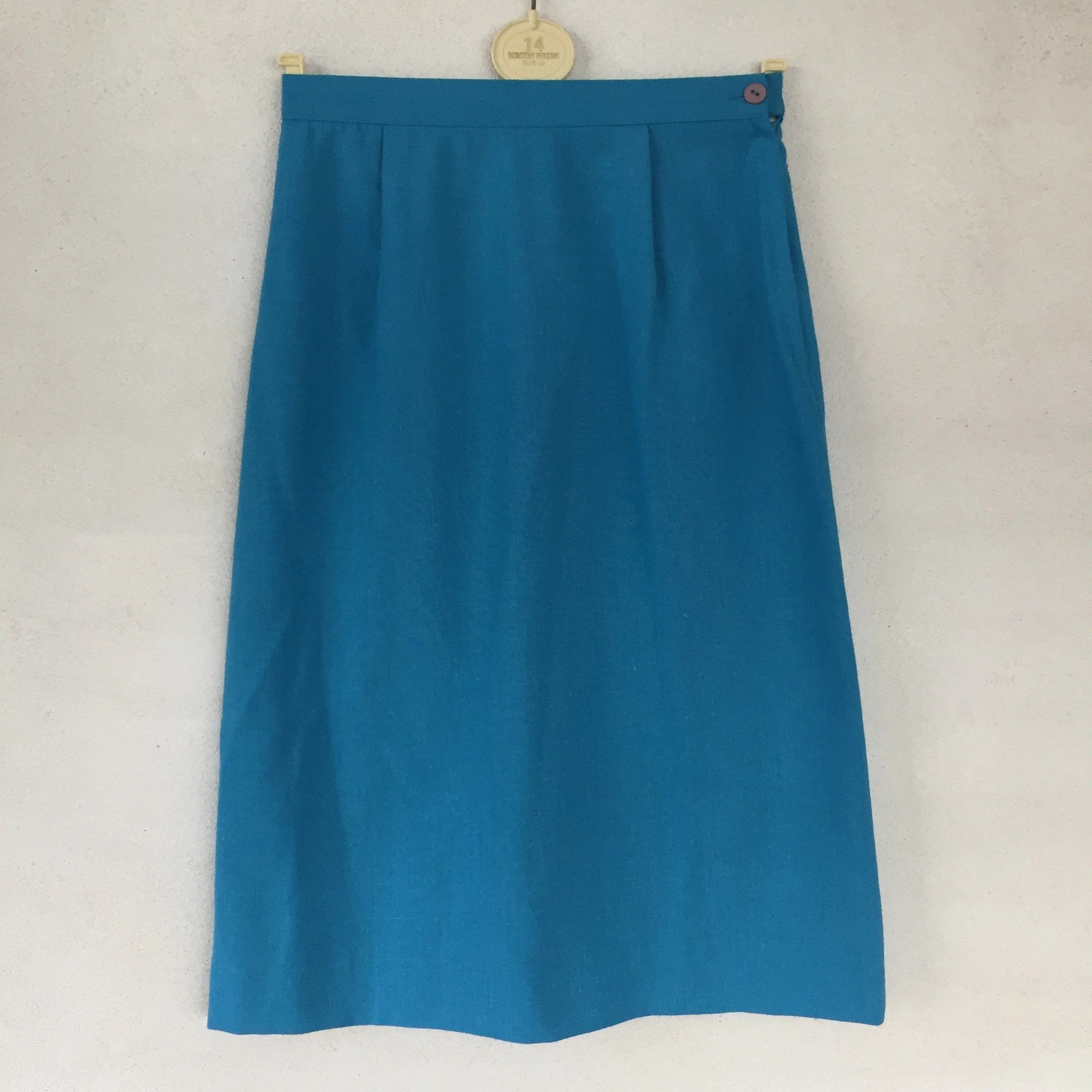 Turquoise 70s Skirt