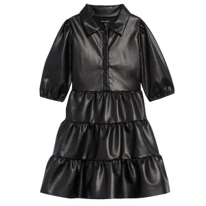 Tween Faux Leather Dress (Big Girl)