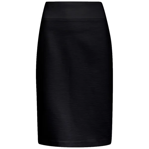 Viscose Knit Pencil Skirt in Black