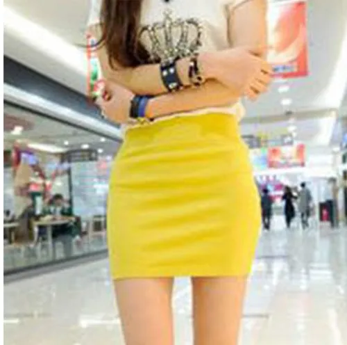 Women Hip Pencil High  Waist Skirt