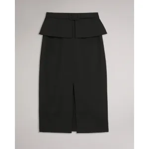 Women Wms-Floreei-Slimline Midi Skirt - Black