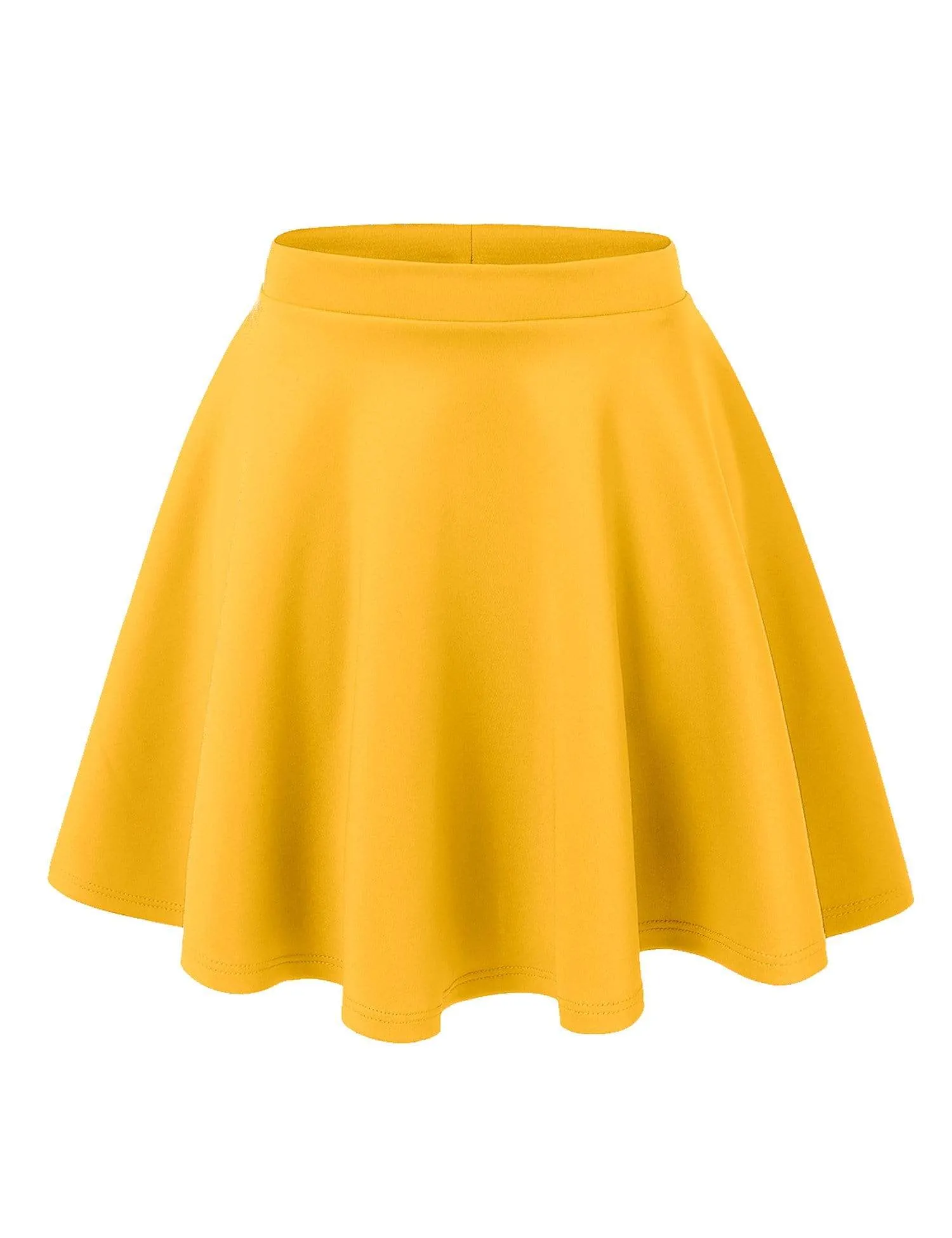 Women's Basic Versatile Stretchy Flared Casual Mini Skater Skirt